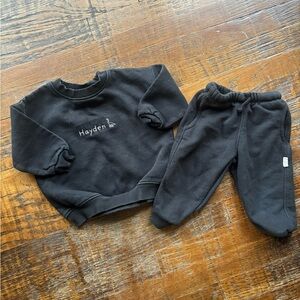 Zara Kids Black Sweatpants & Joggers Set